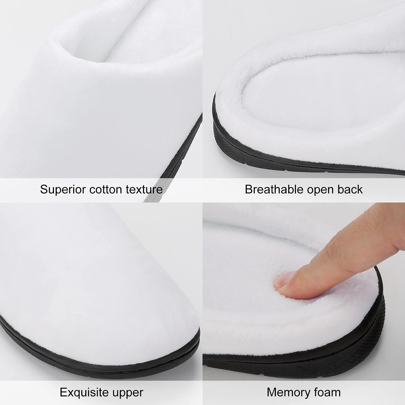 BAIKUTOUAN Men's Cotton Slippers - Winter Warm Soft Comfortable House Shoes with Science Formula Print | Physical Mathematics Design for Indoor & Home Wear