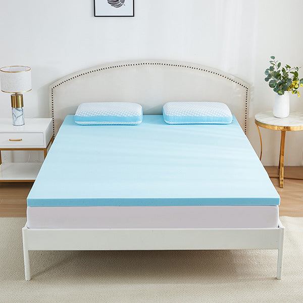 Re Born Mattress Topper - 3 Inch Cooling Gel Memory Foam Mattress Pad for Back Pain Relief | Queen Size Bed Topper for Pressure Relief & Spine Alignment | Perfect for Hot Sleepers & Side Sleepers