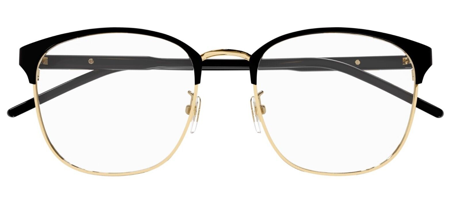 Gucci GG1231OA 001 Gold Black Square Men's Eyeglasses - Premium Designer Sunglasses for Men, Luxury Square Frame Glasses with UV Protection - Perfect for Fashion, Business & Outdoor Activities