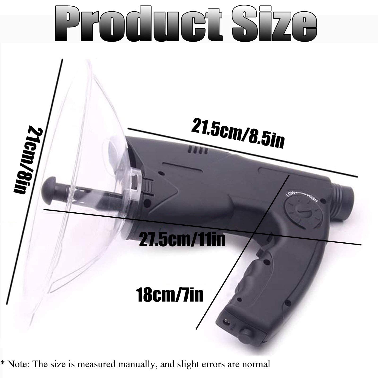8X Portable Parabolic Microphone Monocular - Bionic Sound Amplifier Ear for Bird Watching & Nature Observation | Perfect for Outdoor Adventures, Wildlife Monitoring & Security Surveillance