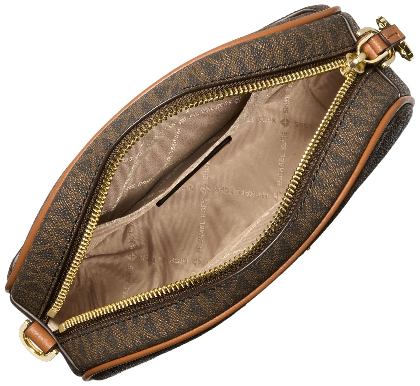 Michael Kors Jet Set Charm Small Oval Camera Crossbody Bag - Stylish Leather Purse for Women | Perfect for Travel, Work & Everyday Use