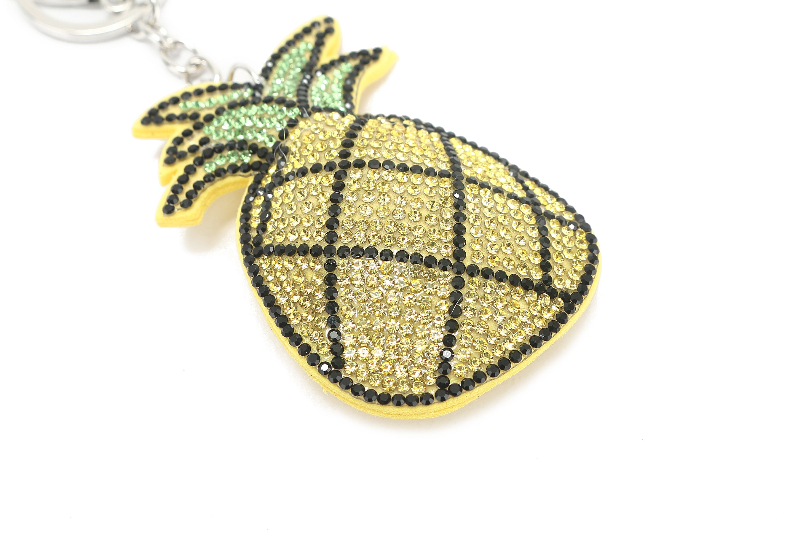 Crystal Pineapple Bag Charm - Yellow Fashion Accessory for Handbags, Backpacks & Luggage | Cute Gift for Women & Girls