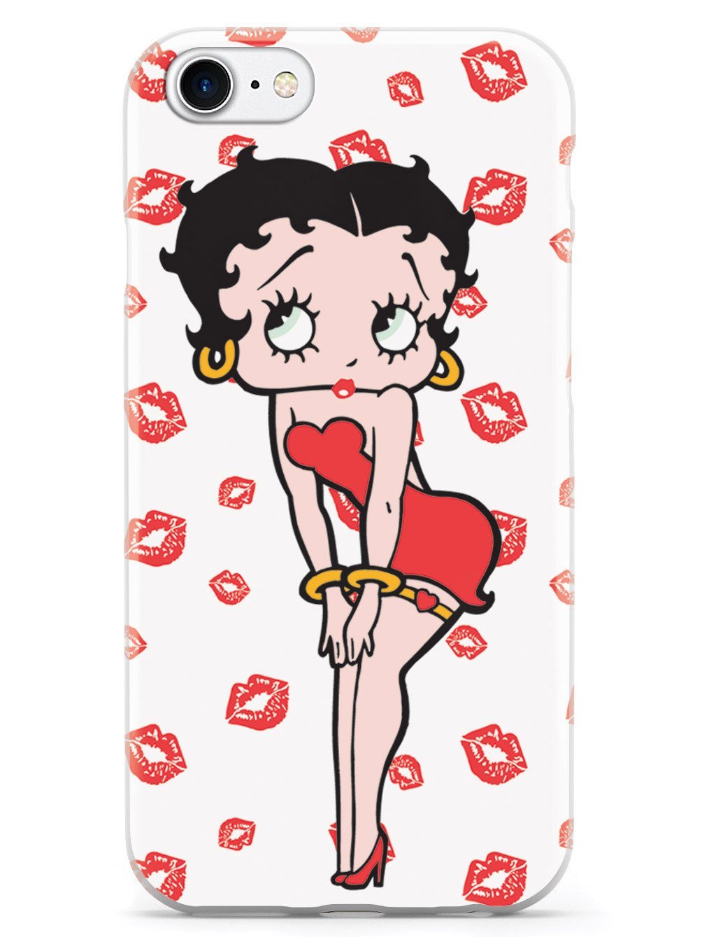 Betty Boop iPhone SE Case - 3D Textured Protective Cover for Apple iPhone SE (2020/2022) - Shockproof Slim Fit Phone Case with Anti-Slip Design - Perfect for Everyday Use, Work & Travel