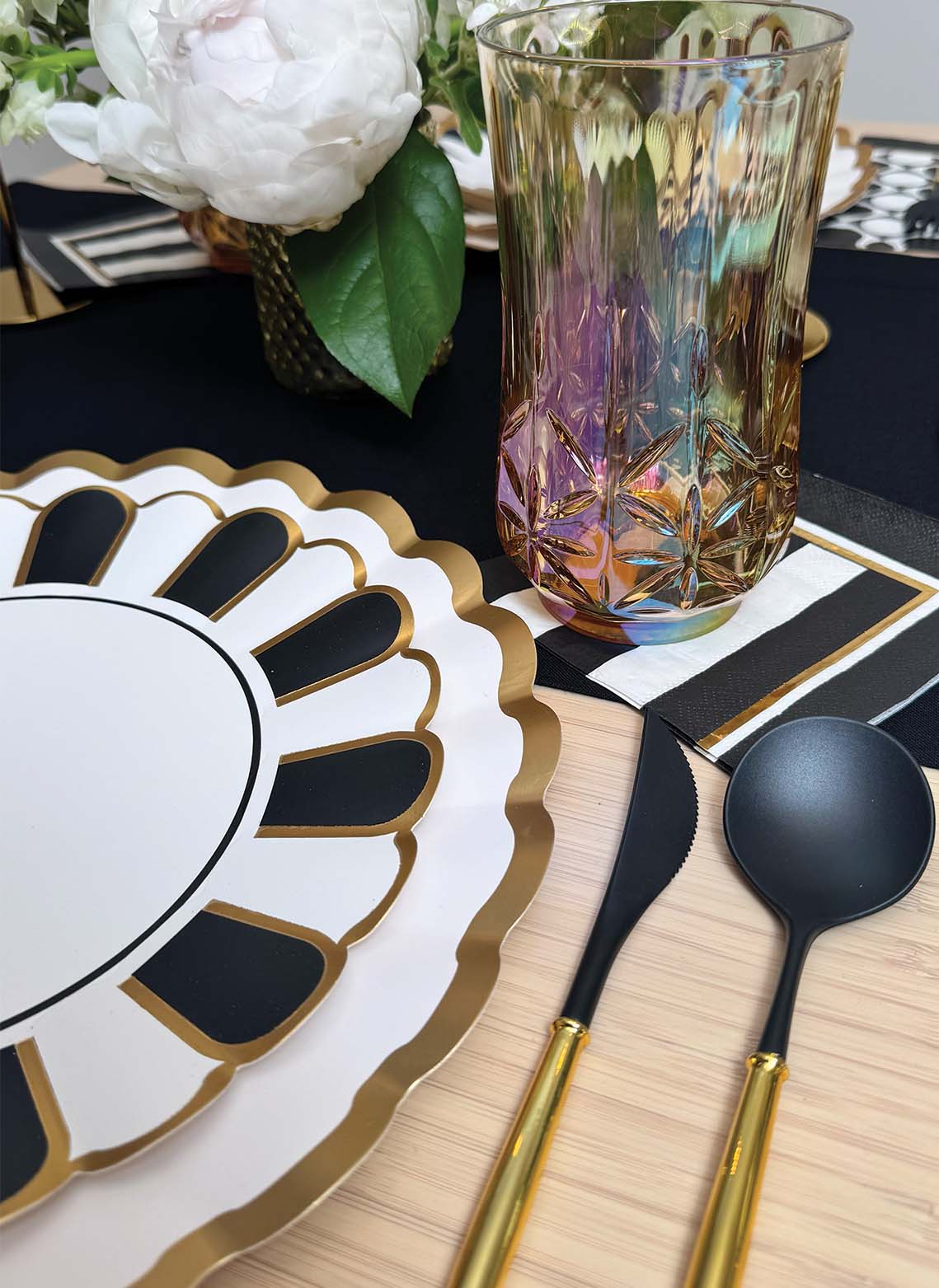 Premium Cordoba Table Setting Set - Elegant Dinnerware for Formal Dining & Special Occasions - Perfect for Weddings, Anniversaries & Holiday Gatherings