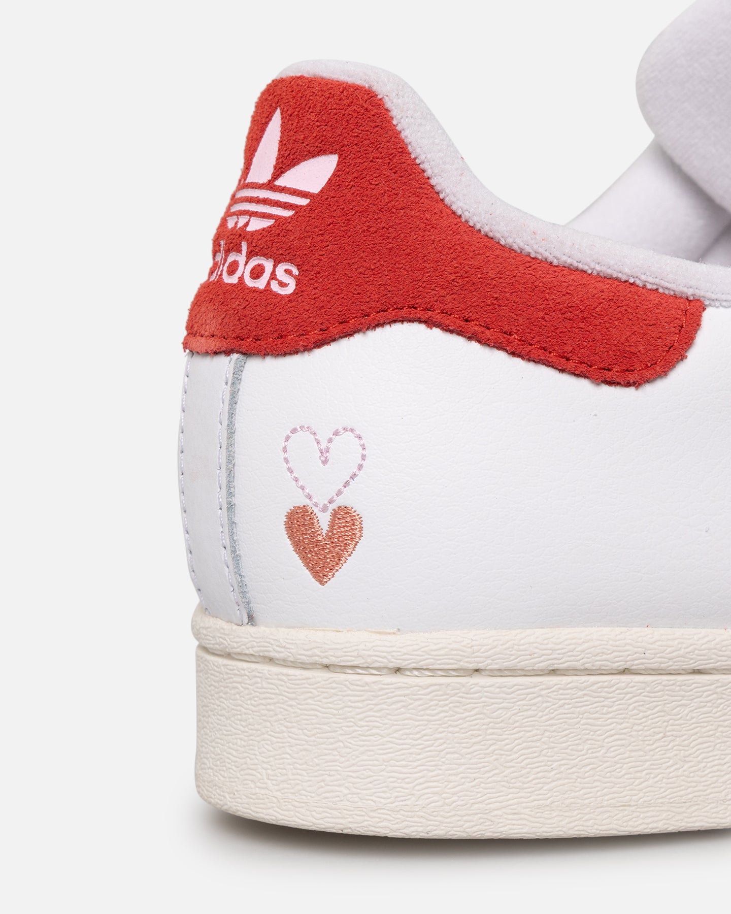 Adidas Women's Superstar Sneakers White/Red - Classic Casual Shoes for Women | Perfect for Everyday Wear, Gym & Street Style