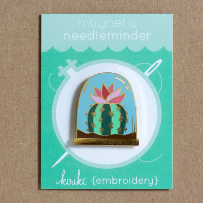 Cactus Magnetic Needle Minder for Cross Stitch & Embroidery - Secure Your Needles While Crafting | Perfect for Sewing, Knitting & DIY Projects