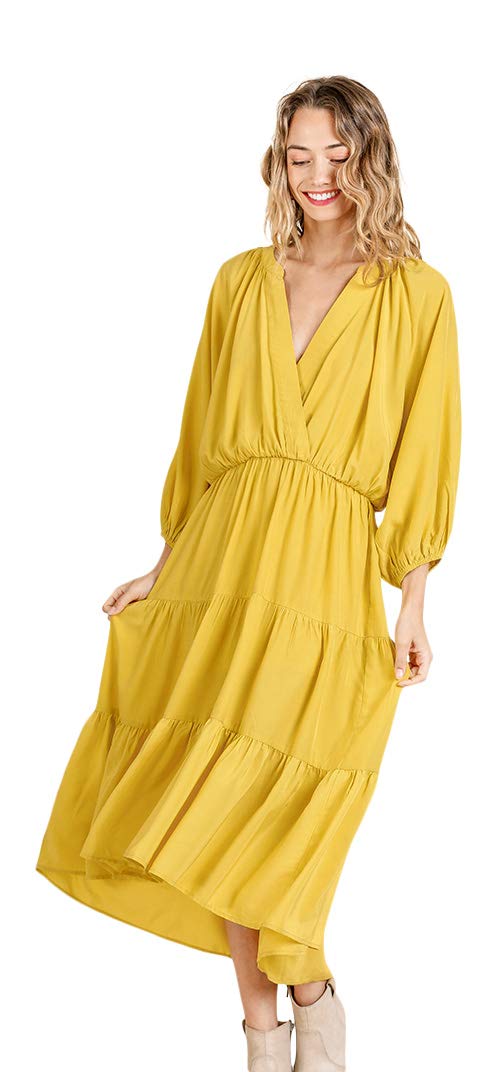 Umgee Women's Ruffle Maxi Dress - Casual & Party Wear