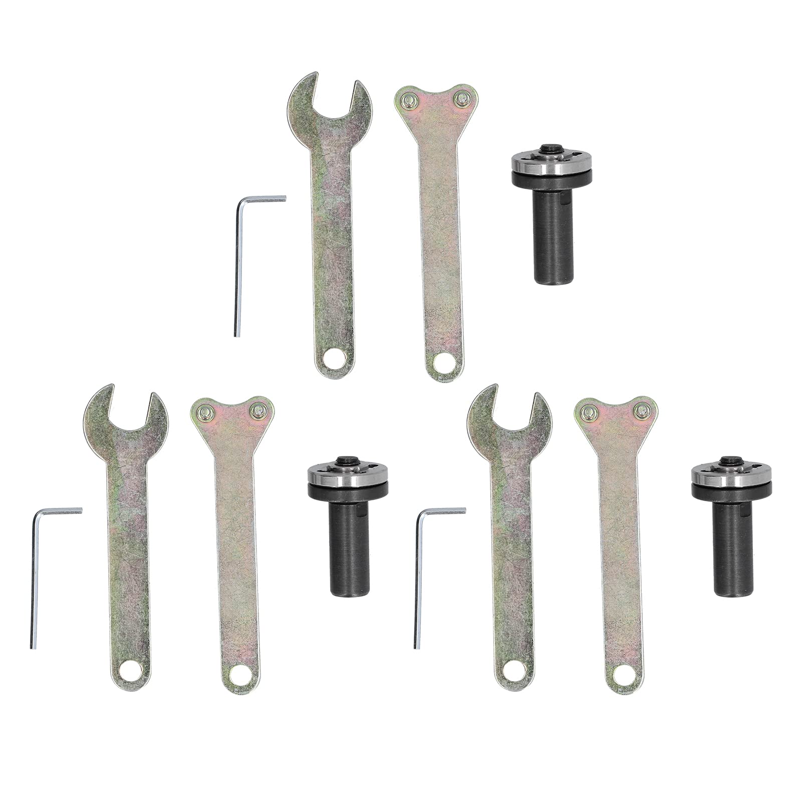 Eujgoov M10 Arbor Mandrel Adaptor for Angle Grinder - 3 Sets Motor Shaft Coupler Sleeve for Saw Blade & Chuck Adapter - DIY & Woodworking