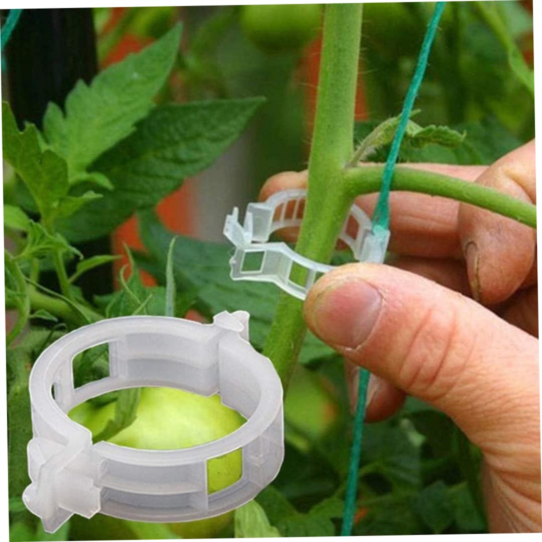 50pcs Garden Clips for Plants - Plant Support Clips for Tomato, Grape & Vegetable Vines - Heavy Duty Trellis Clips to Grow Plants Upright & Healthier - Perfect for Home Garden, Yard & Greenhouse Use