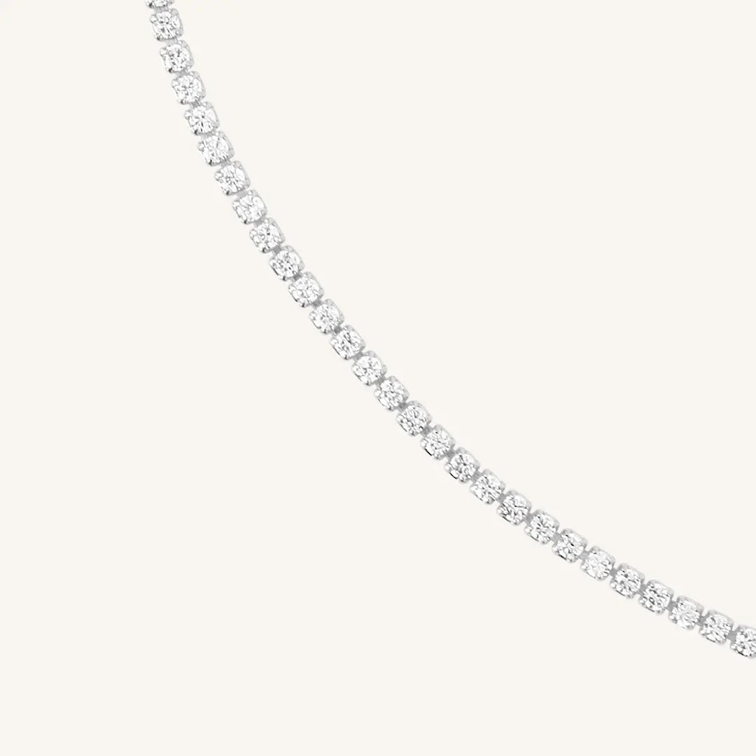Elle Tennis Chain for Women - Elegant Gold Plated Necklace - Perfect for Sports, Casual Wear & Special Occasions