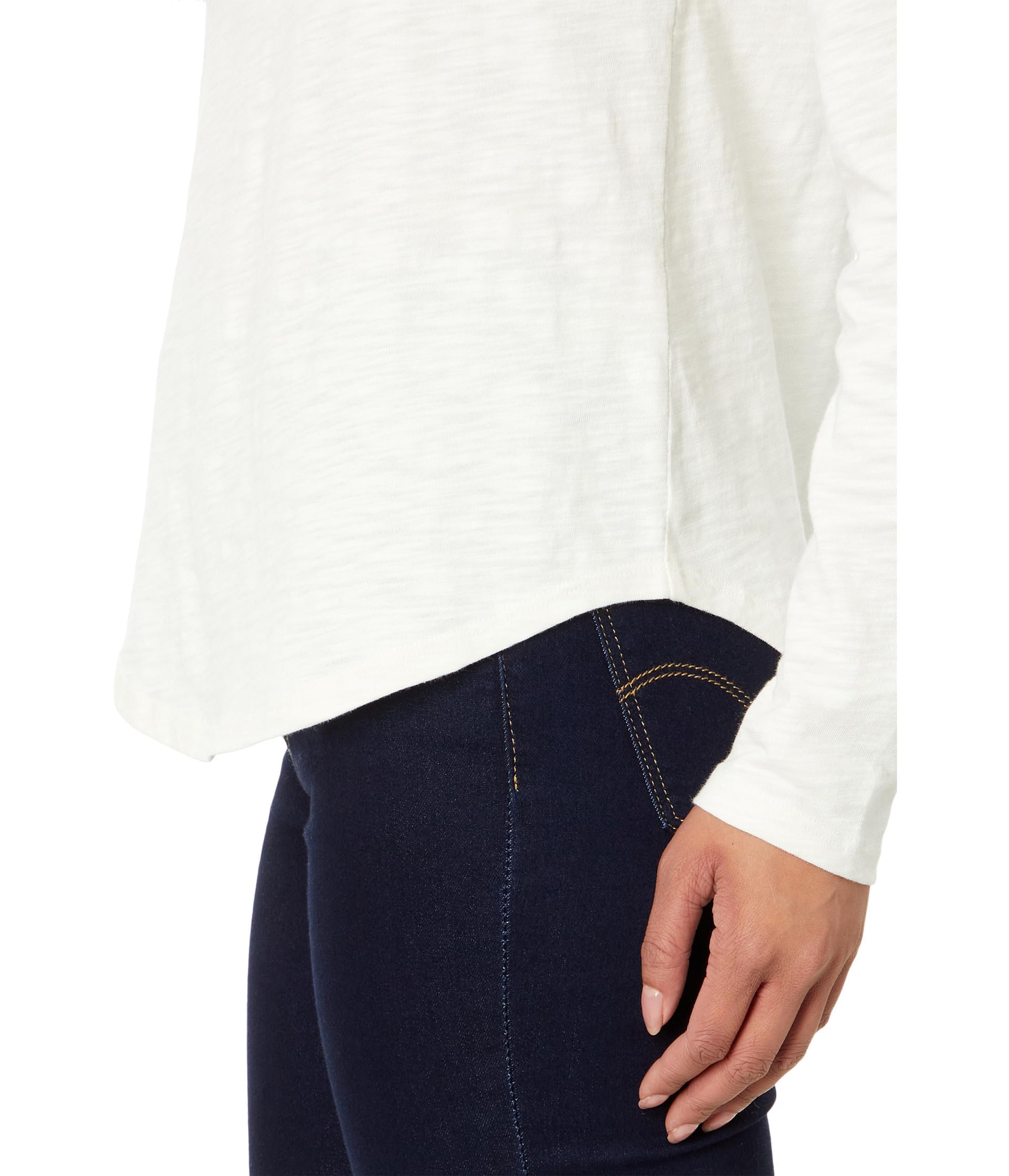 Lilla P Shirttail Hem Funnel Neck Top - Women's Casual Blouse for Everyday Wear | Perfect for Office, Dating & Weekend Outfits
