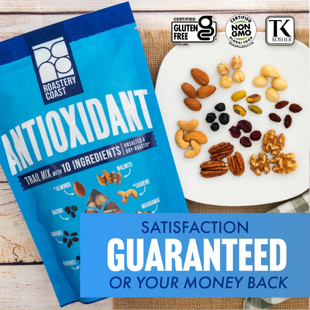 Roastery Coast - Premium Healthy Nut Mix Bulk | Assorted Nuts & Dried Fruits Snack | High Protein Trail Mix | Vegan, Keto Friendly Snacks for Adults | Perfect for Office, Hiking & Healthy On-the-Go Lifestyle