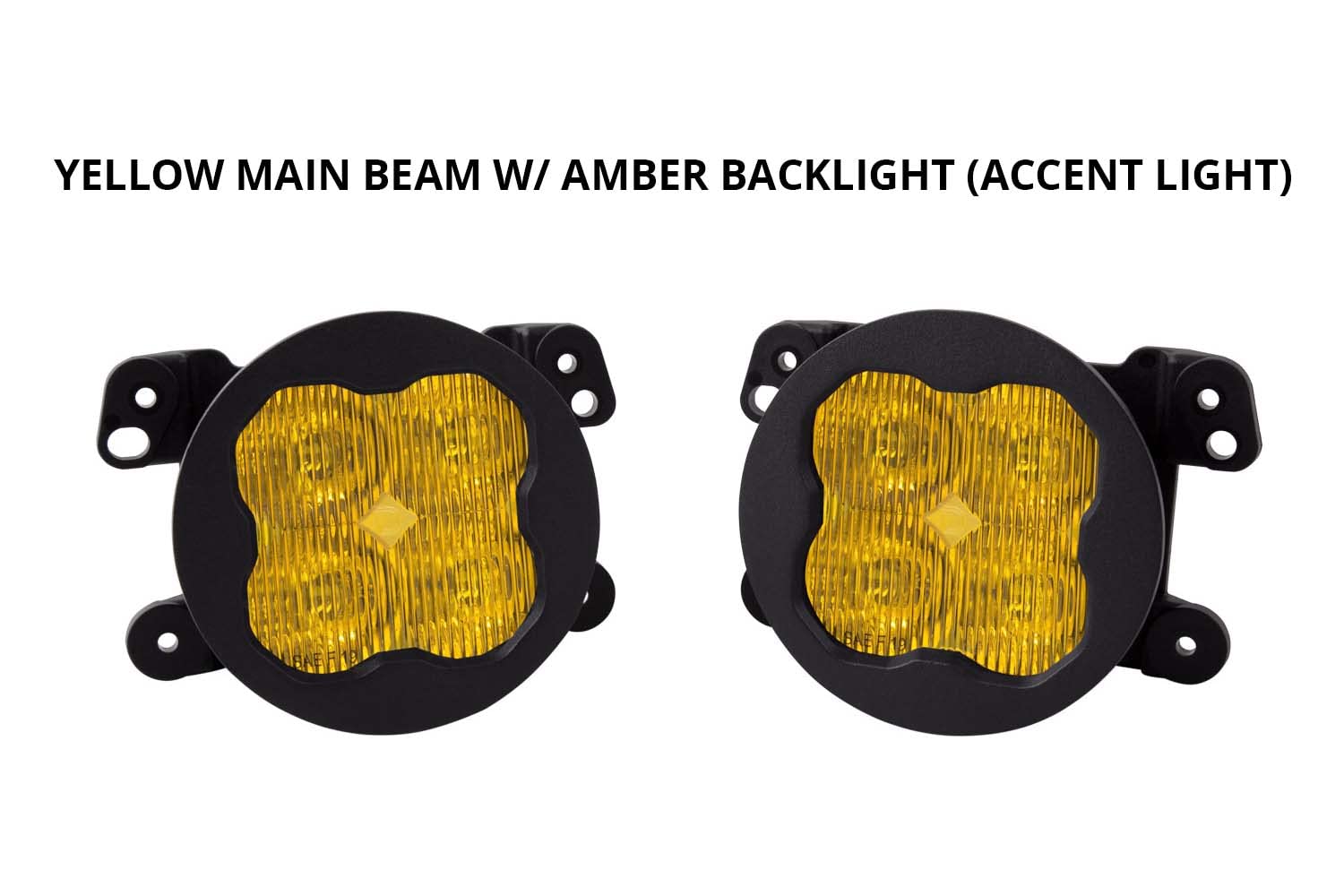Diode Dynamics SS3 LED Fog Light Kit for Dodge Charger 2011-2014 - SAE/DOT Approved Yellow Fog Lights with Backlight - Perfect for Night Driving & Off-Road Adventures