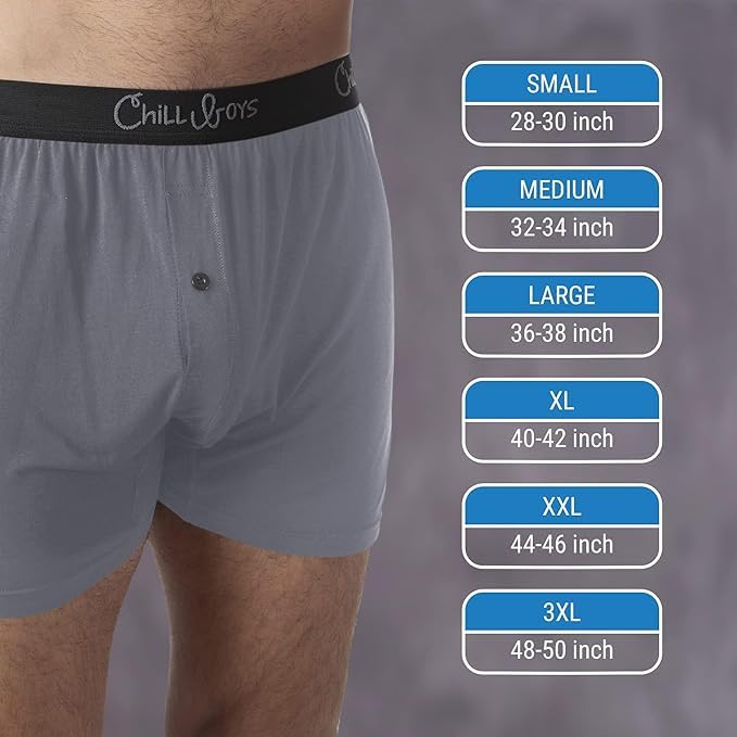 Chill Boys Performance Boxer Briefs 3-Pack - Moisture Wicking Men's Underwear for Active Lifestyle | Comfortable & Breathable Boxer Shorts for Workout, Sports & Everyday Wear