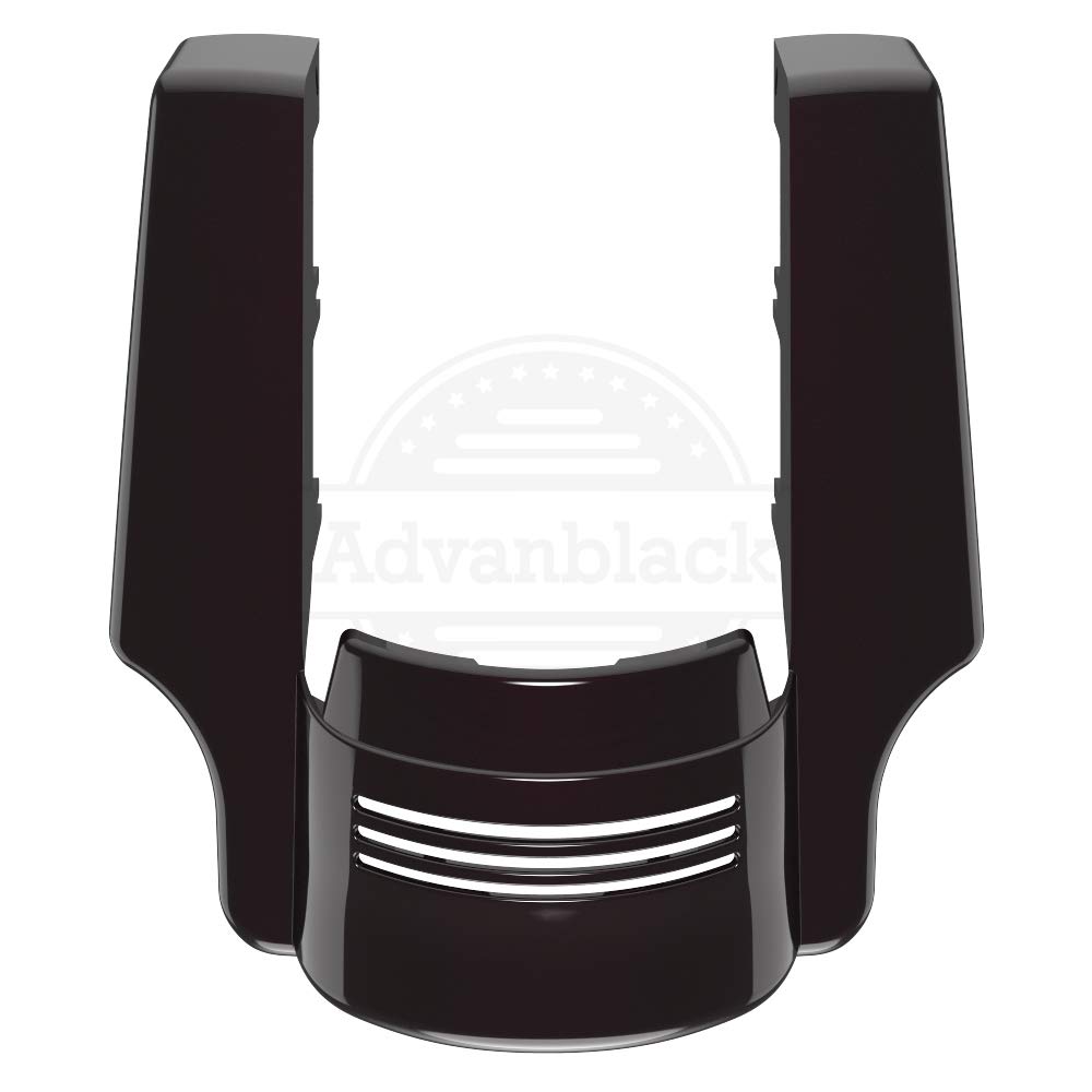 Blackened Cayenne Harley Stretch Saddle Bags & Fender Extension - Motorcycle Luggage Accessories for 2014+ Harley Davidson Touring Models - Perfect for Long Rides and Road Trips
