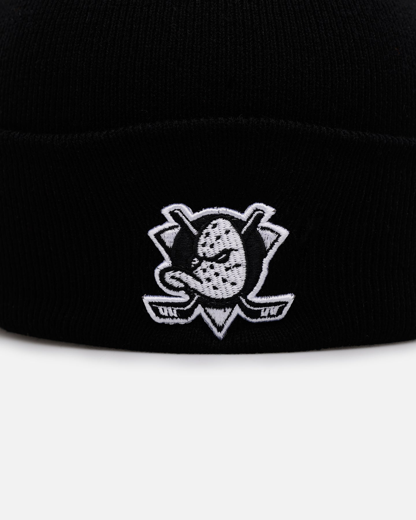 47 Brand Anaheim Ducks Haymaker Cuff Knit Beanie - Black & White NHL Hockey Team Winter Hat for Men & Women - Perfect for Cold Weather & Game Day Fan Gear