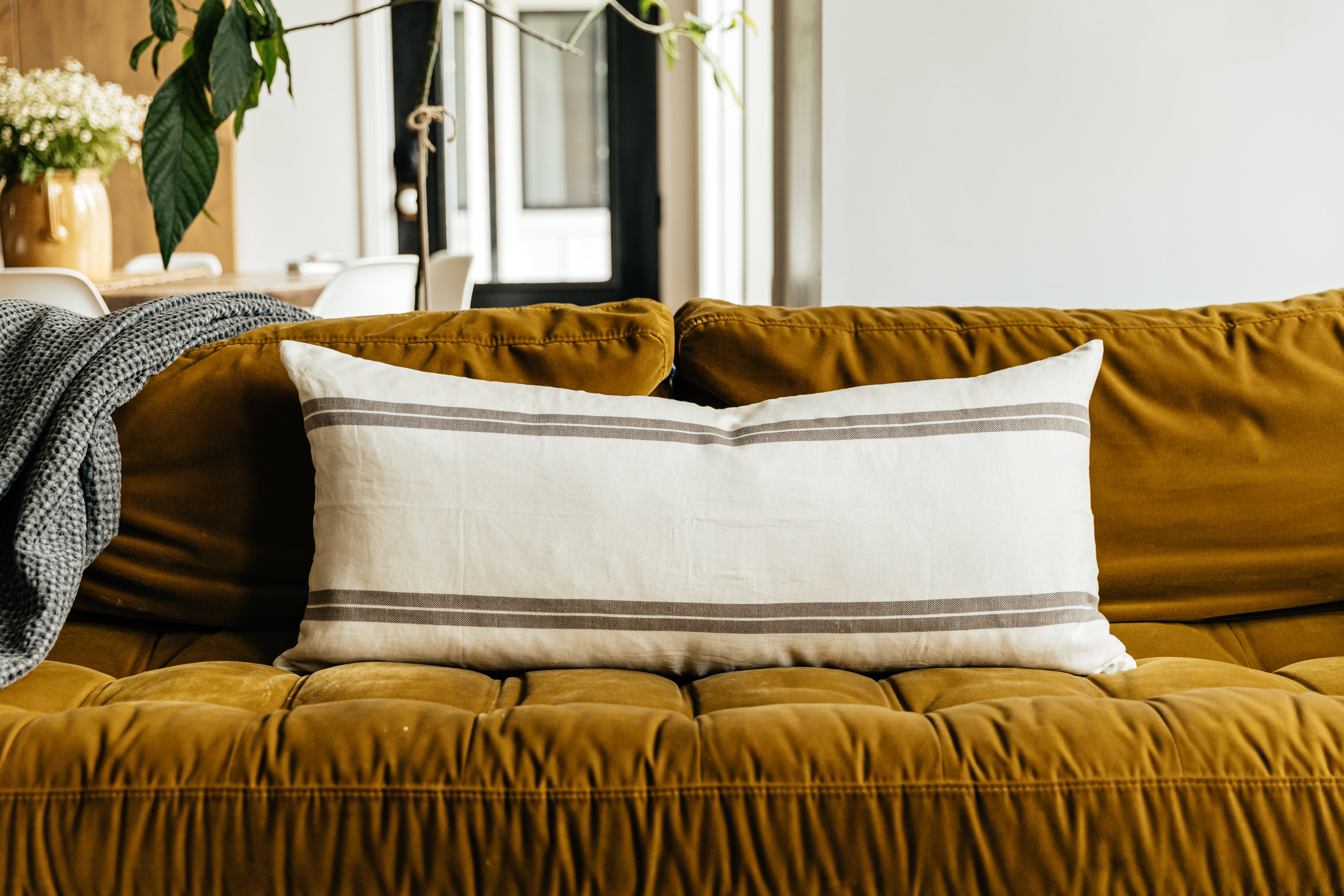 Luxury Spencer XL Lumbar Pillow Cover - Soft Decorative Cushion Case for Sofa, Bed & Chair - Home Decor Accent for Living Room, Bedroom or Office