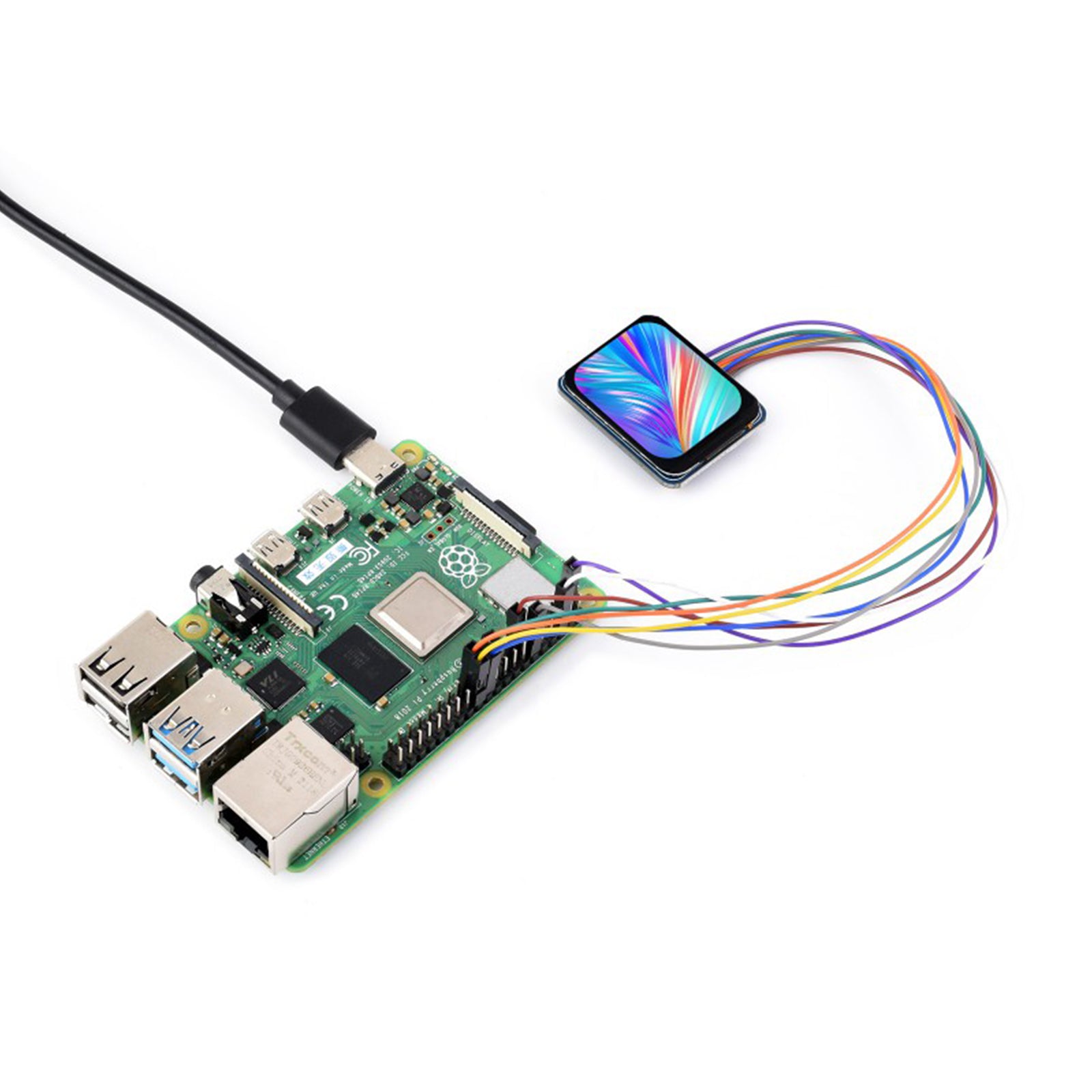 1.5 Inch IPS Display SPI Interface Round Screen NV3030B LCD Expansion Board for Arduino, Raspberry Pi, and DIY Electronics Projects