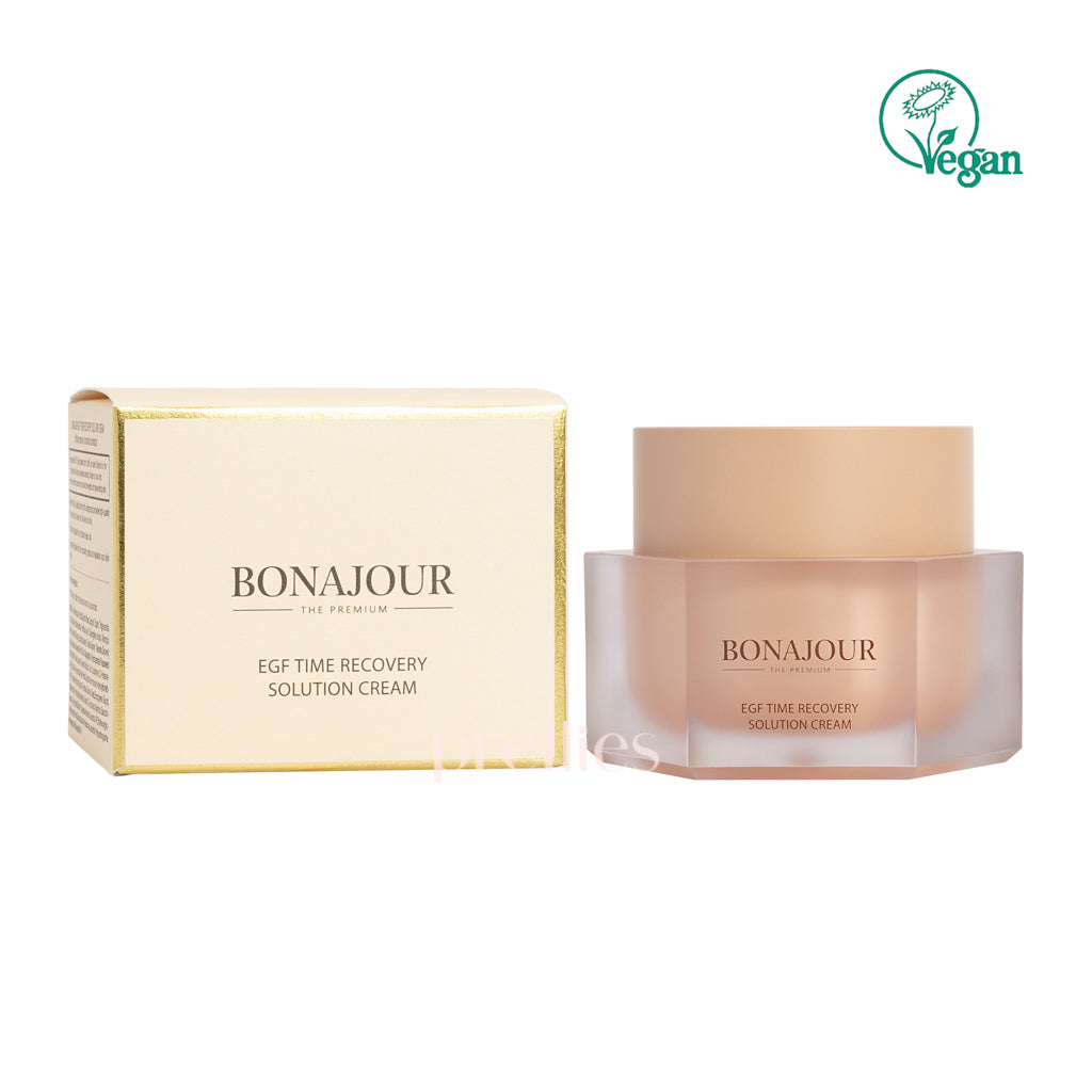 Bonajour EGF Anti-Aging Face Cream 50ml - Korean Skincare for Wrinkles & Fine Lines - Perfect for Night Routine & Mature Skin Care