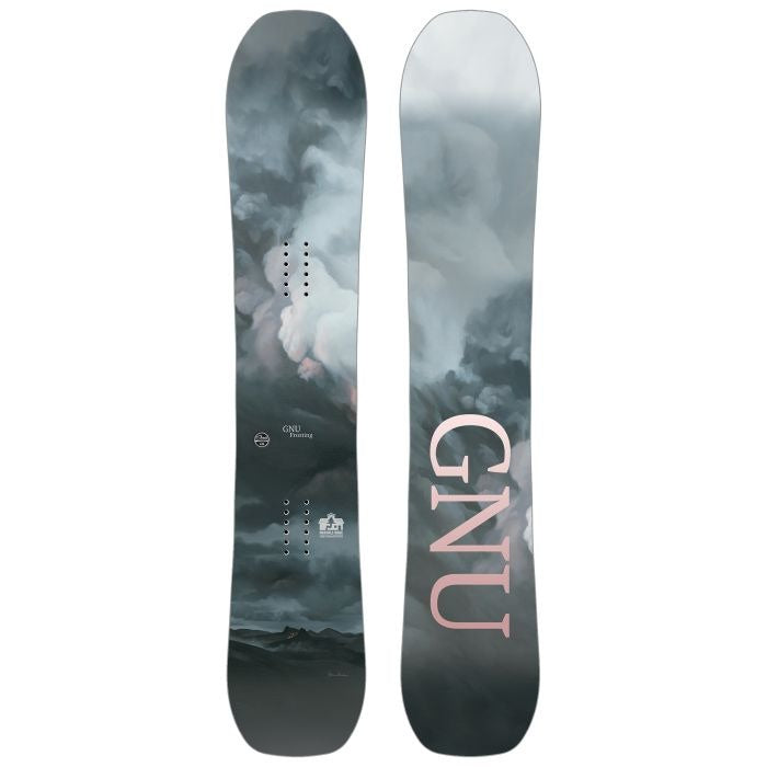 GNU 2024 Frosting Snowboard - Premium All-Mountain Snowboard for Men & Women - Perfect for Powder, Freestyle & Backcountry Riding