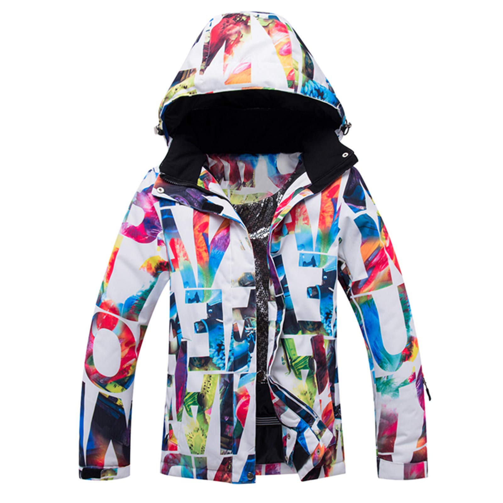 Women's Waterproof Ski Jacket - Windproof Snowboard Coat with Warm Thick Insulation for Winter Sports & Outdoor Activities