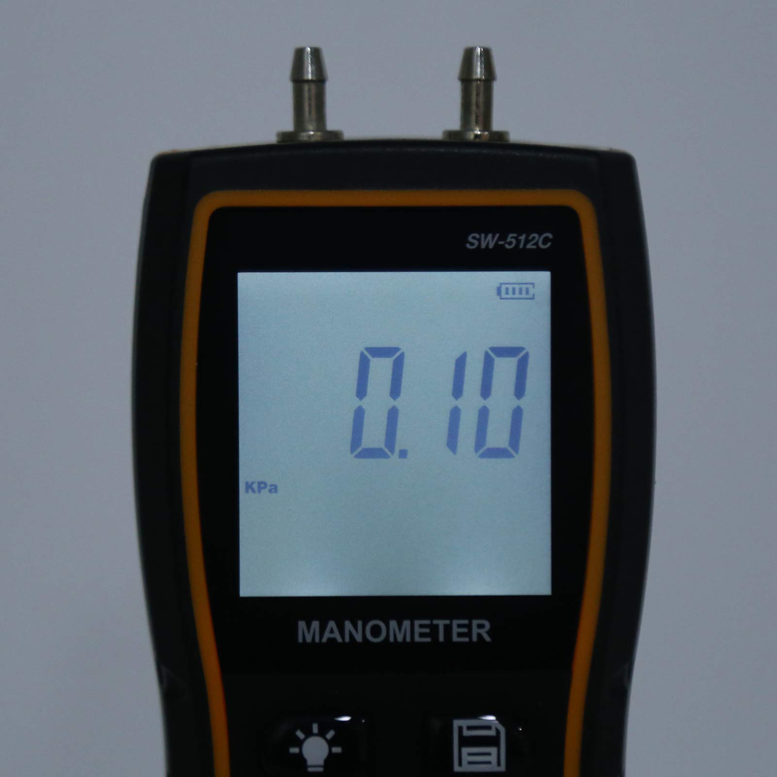 Digital Air Pressure Tester & Gas Pressure Gauge - HVAC Compatible for Ventilation, Clean Room & AC Systems | Professional Gas Pressure Measurement Tool for Industrial & Home Use