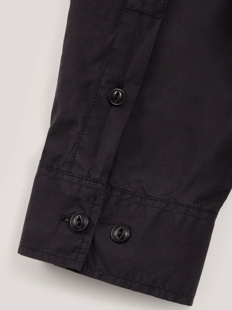 YMC Curtis Black Poplin Shirt for Men | Stylish Casual Button Down Shirt for Office, Date Night & Summer Outfits