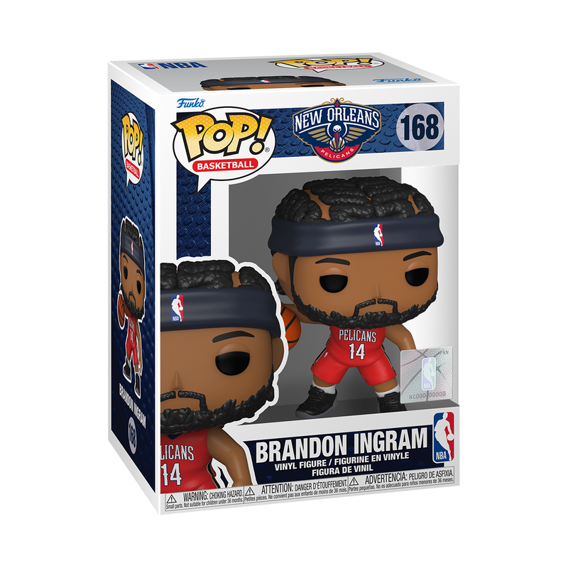 Brandon Ingram Funko Pop NBA Basketball Figure - New Orleans Pelicans Collectible Toy for Fans & Gift Ideas - Perfect for Home Decor, Office Display, and Sports Memorabilia Collections