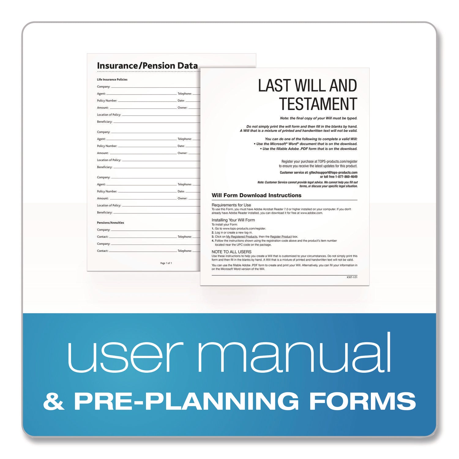 Adams® Last Will and Testament Digital Forms Kit - Printable Legal Will Templates with Manual & Estate Planning Guide (8.5