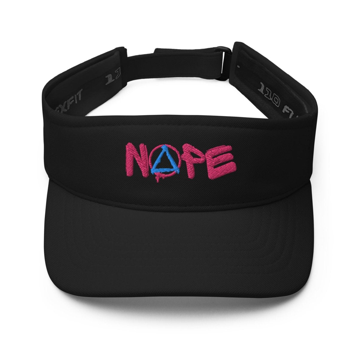 NOPE Embroidered Visor Cap - Adjustable Sun Hat for Women & Men - Perfect for Running, Golf, Beach & Outdoor Activities