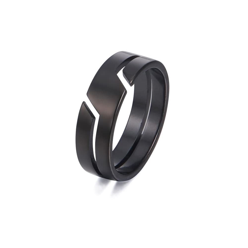 Stylish Stainless Steel Couple Rings for Men & Women - Matching Wedding Bands, Promise Rings & Romantic Gifts - Perfect for Anniversaries, Engagements & Everyday Wear