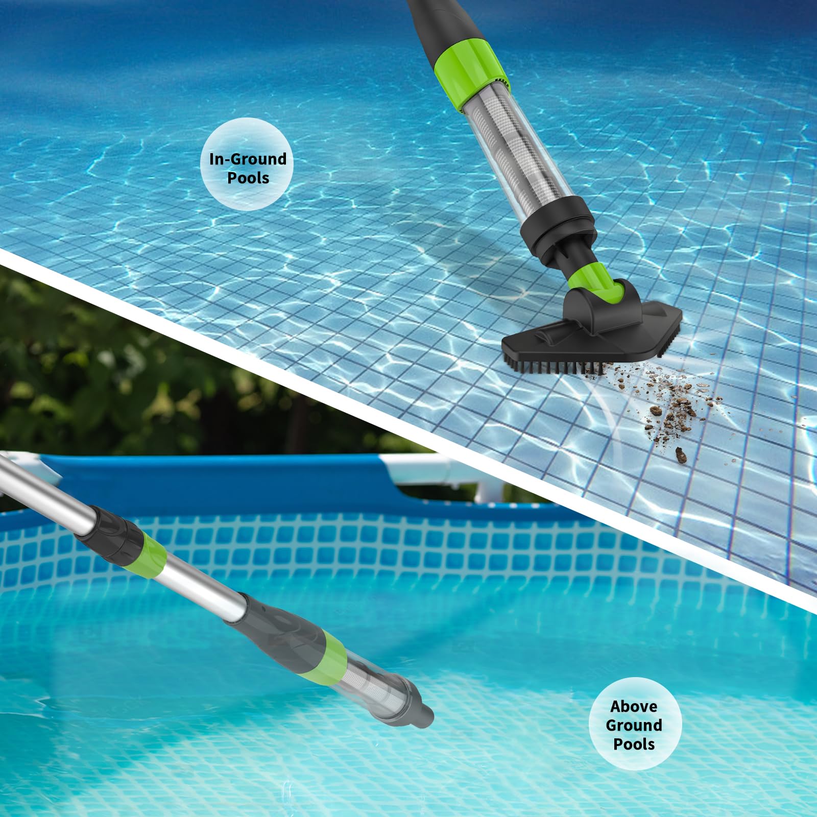 Handheld Cordless Pool Spa Hot Tub Vacuum Cleaner - Rechargeable for Sand & Debris, Ideal for Small Pools, Above-Ground Pools, Hot Tubs, Spas - Perfect for Quick Cleanups & Maintenance