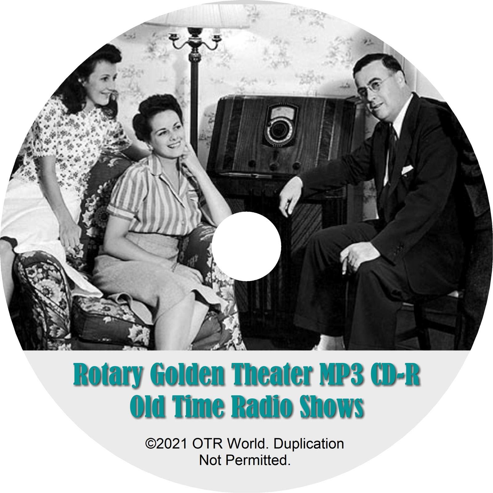 Vintage Golden Theater OTR Old Time Radio Shows MP3 CD - 13 Classic Episodes [Audio CD] | Perfect for Nostalgic Listening & Retro Entertainment