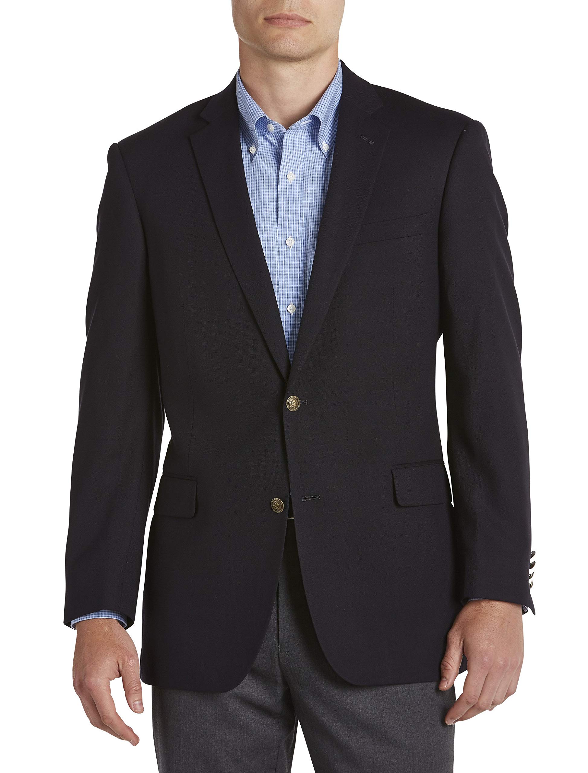 Jean Paul Germain Navy Blue Comfort Stretch Travel Blazer for Men - Lightweight Wrinkle-Resistant Business Casual Jacket - Perfect for Airplane Travel, Office Wear & Business Meetings
