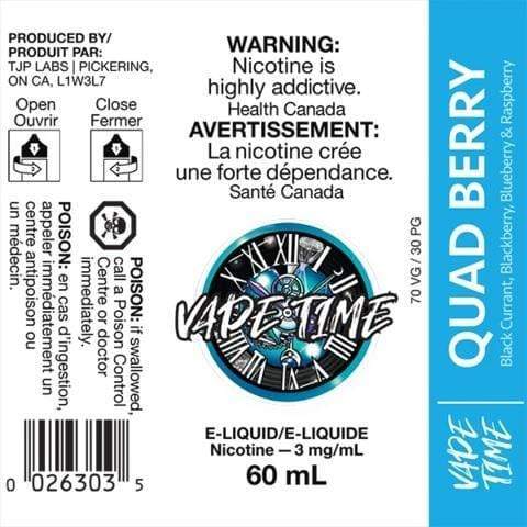 Quad Berry Vape Juice - 120mL Premium E-Liquid for Vaping - Enjoy Fruity Flavors at Home or On the Go