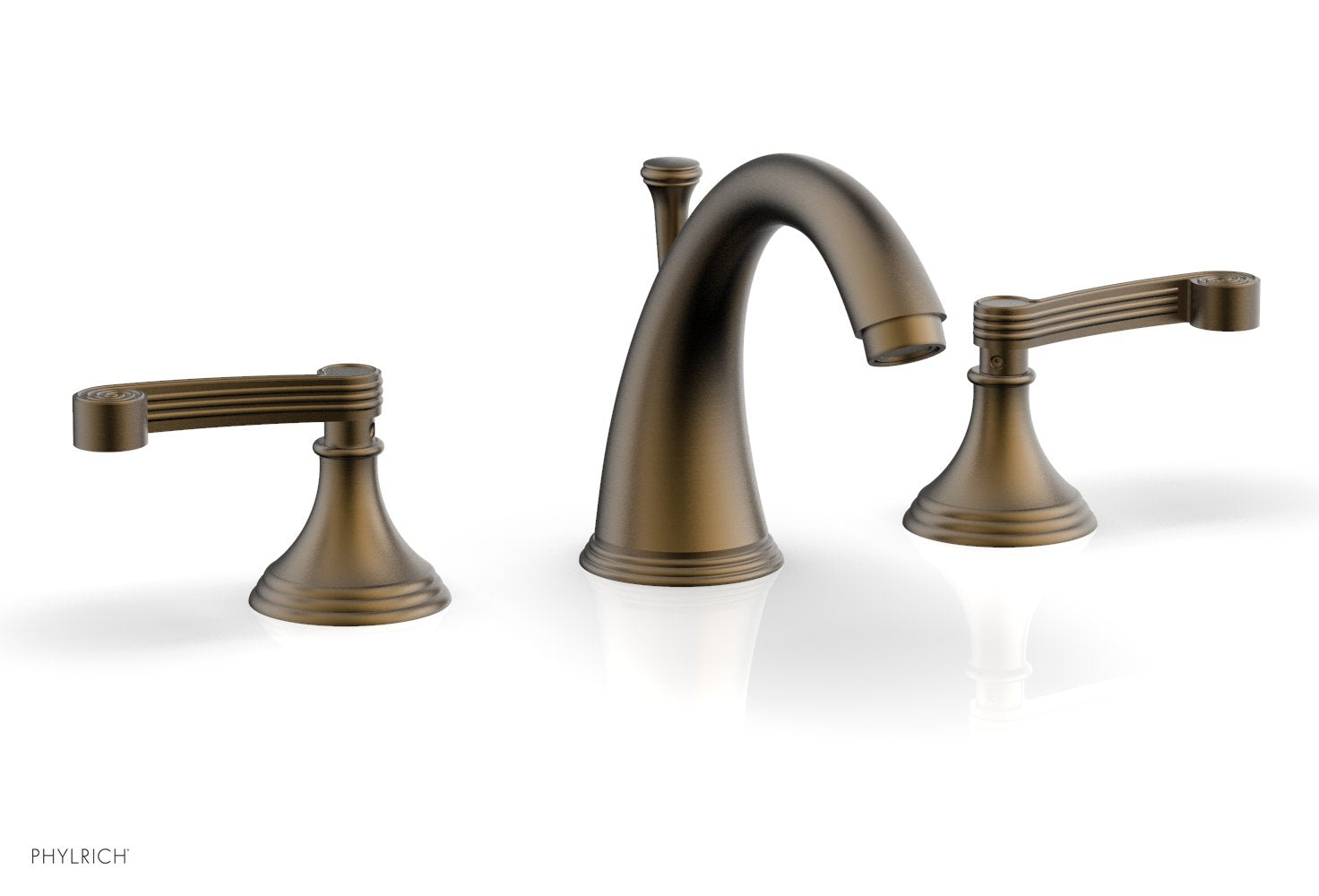 3-Hole Widespread Bathroom Faucet - D206 Brushed Nickel Finish for Sink Vanity, Perfect for Modern Home & Hotel Renovation