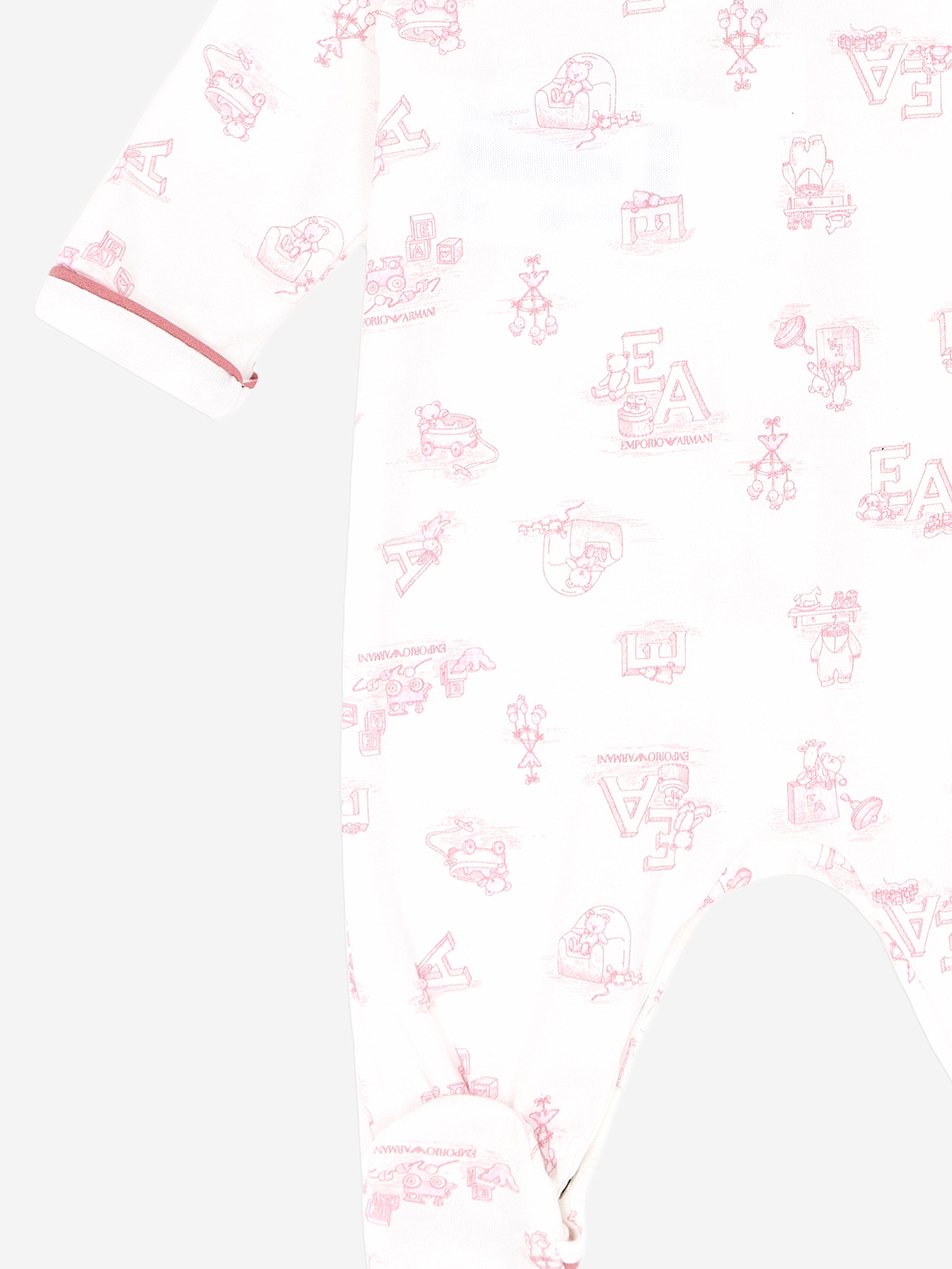 Pink Baby Girls Logo Babygrow - Soft & Comfortable Infant Bodysuit for Newborns & Toddlers - Perfect for Playtime, Nursery & Photo Shoots