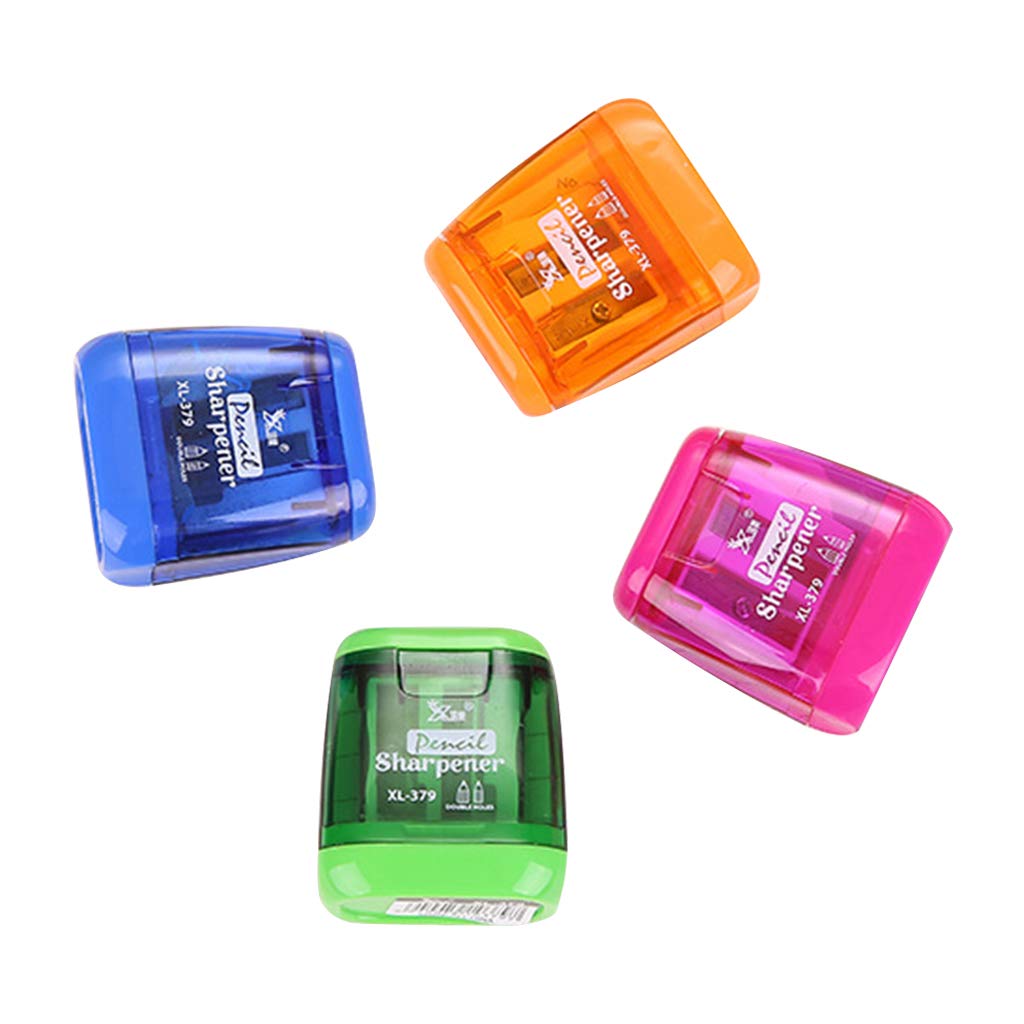 HELYZQ Classic Double Hole Mechanical Pencil Sharpener - Premium Office & School Stationery for Students, Professionals & Korean Style Gifts - Perfect for Homework, Sketching & Office Organization