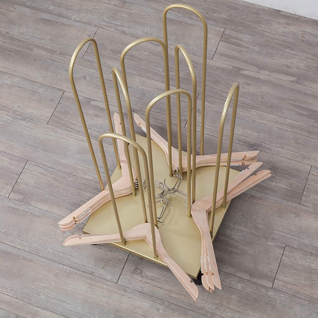 Heavy Duty Hanger Stacker Stand with 4 Wheels - Hanger Storage Organizer Holds Up to 150 Hangers - Space Saving Closet Organizer for Home, Laundry Room & Retail Stores