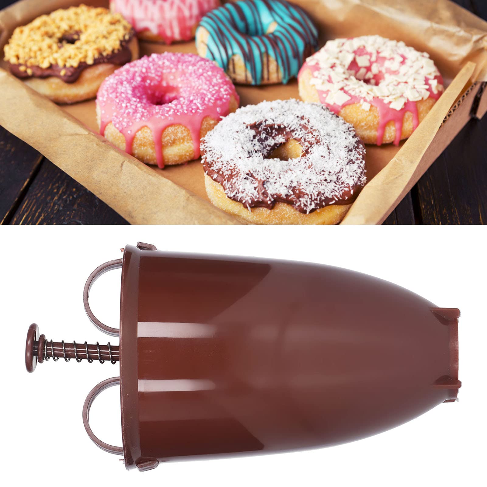 Electric Donut and Pancake Maker with Manual Batter Dispenser - Perfect for Homemade Donuts, Pancakes, Waffles & Coffee - Ideal for Breakfast, Brunch, Parties & Family Baking Fun