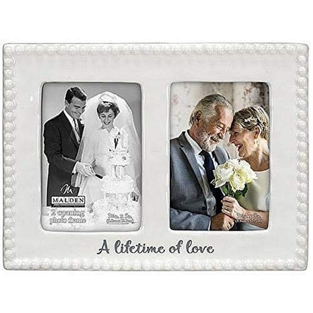Malden International Designs 3084-20 White Picture Frame - 8x10 Inch Photo Display for Home, Office & Wall Decor