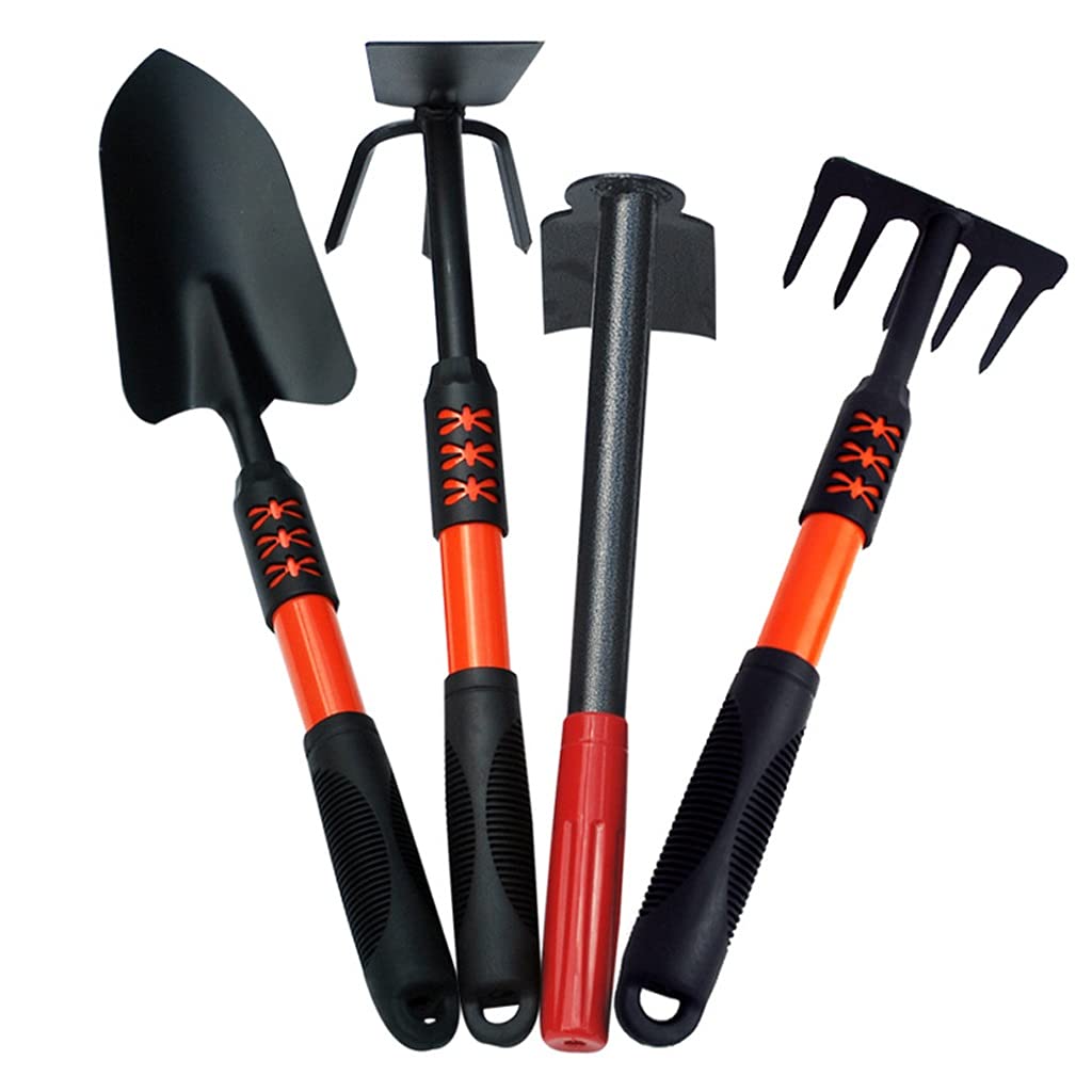 Premium Garden Tools Set - Heavy Duty Spade, Rake & Double Shovel for Gardening, Landscaping, Flowers & Vegetables | Ideal for Home Gardens, Lawns & Backyard Cultivation