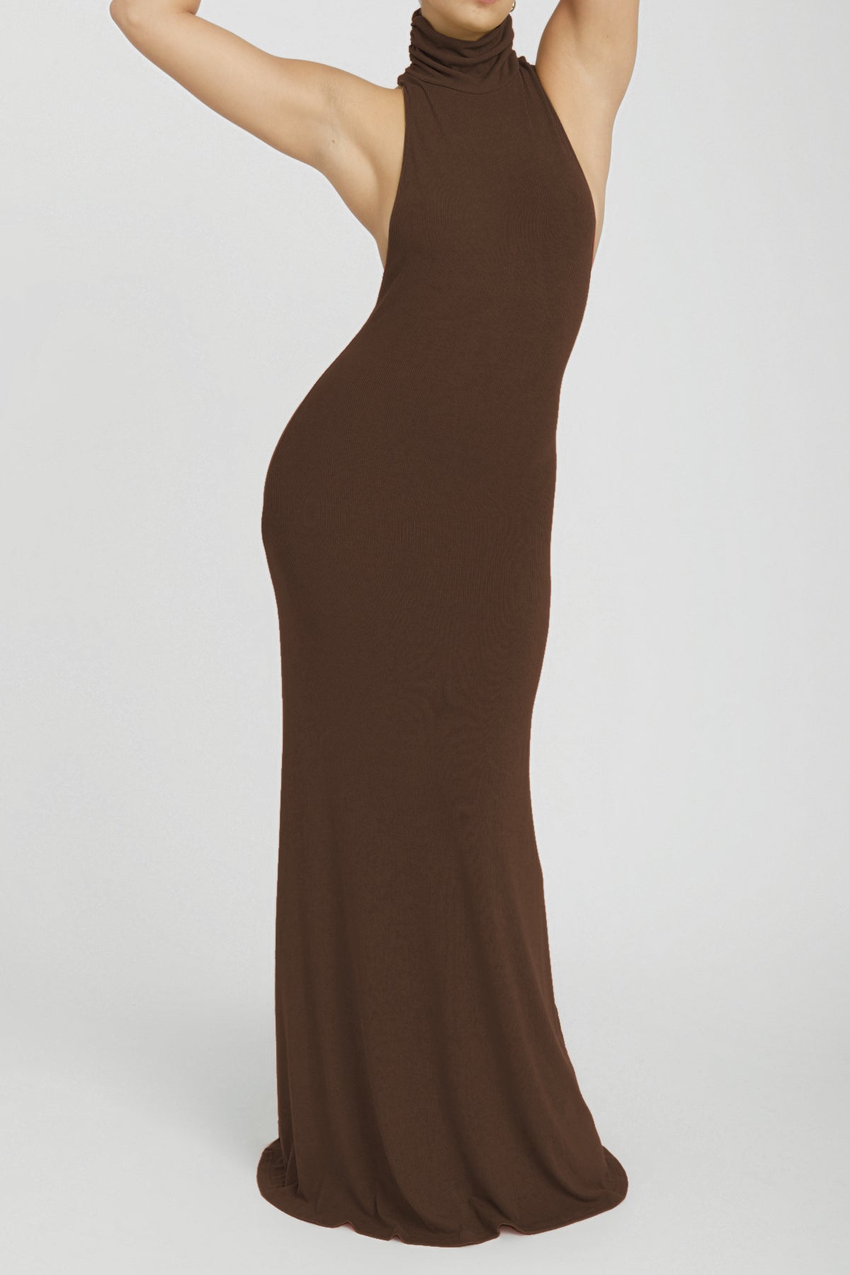 Maeve Maxi Dress for Women - Elegant Chocolate Brown Long Flowy Dress for Summer, Beach, and Casual Outings