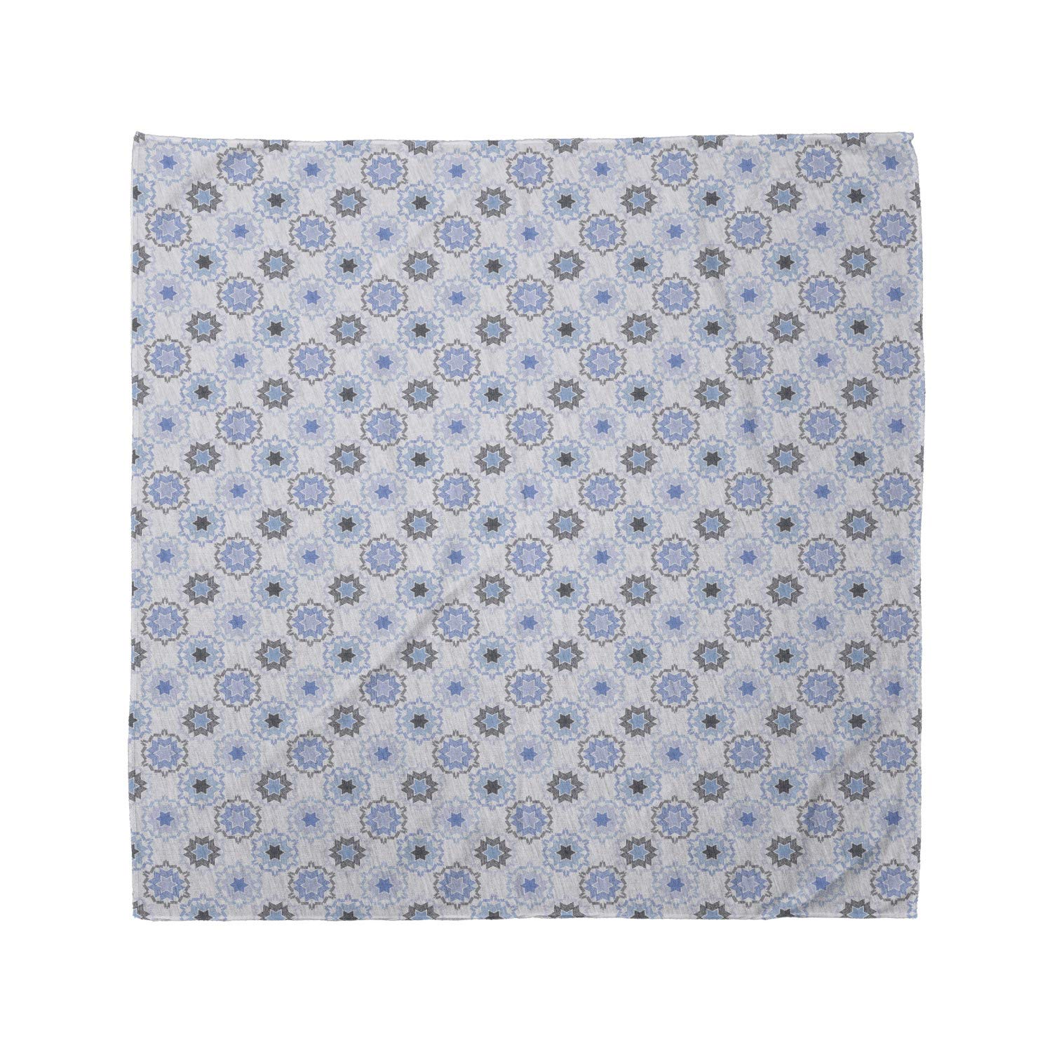 Ambesonne Folk Art Bandana - Snowflakes in Boho Pattern, Unisex Head & Neck Scarf for Men & Women | Perfect for Outdoor Activities, Music Festivals & Winter Fashion