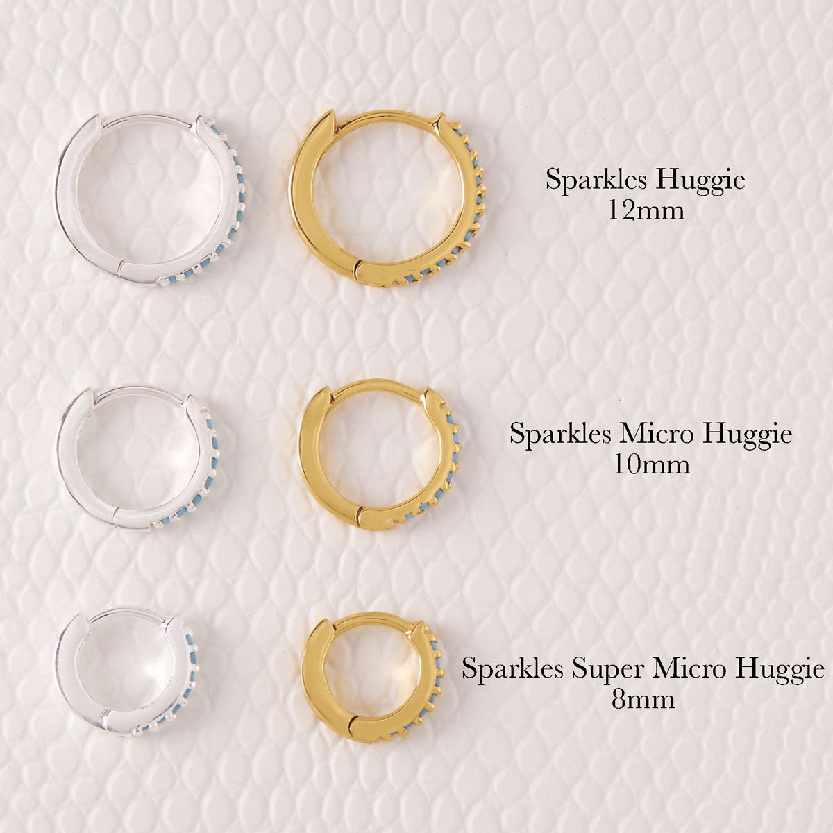 Sparkles Super Micro Huggies Gold Earrings - Elegant & Dainty Jewelry for Women, Perfect for Parties, Weddings & Everyday Wear