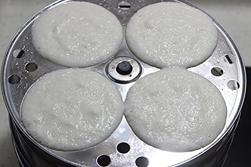 Premium 4-Tier Stainless Steel Idli Stand for Steaming Idlis - Durable & Rust-Free Mini Idly Maker for Indian Cooking, Perfect for Home Kitchens & Restaurants