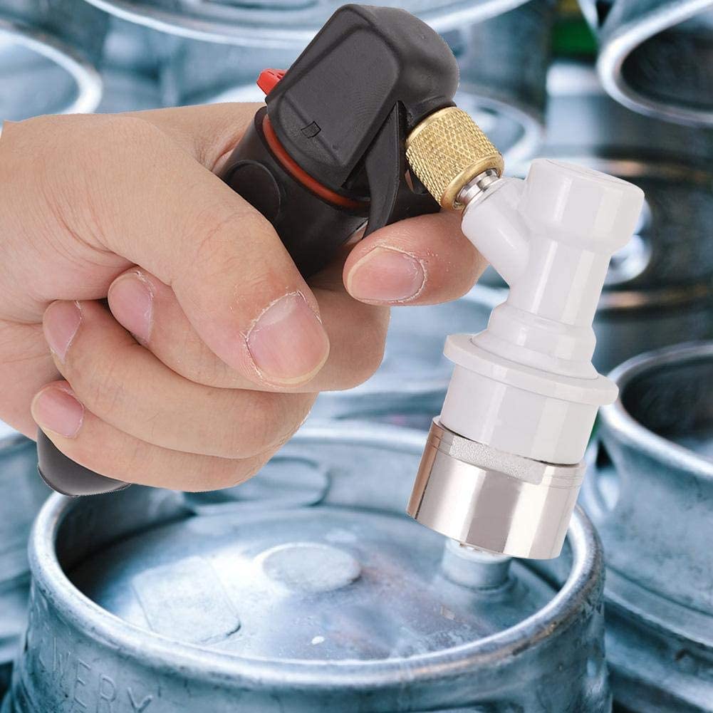 **Black Beer Keg CO2 Charger Kit – Handheld Pressurizer with Carbonation Cap for Home Brewing, Soda Making & Carbonating Drinks – Perfect for Beer, Soda, and Sparkling Beverages**