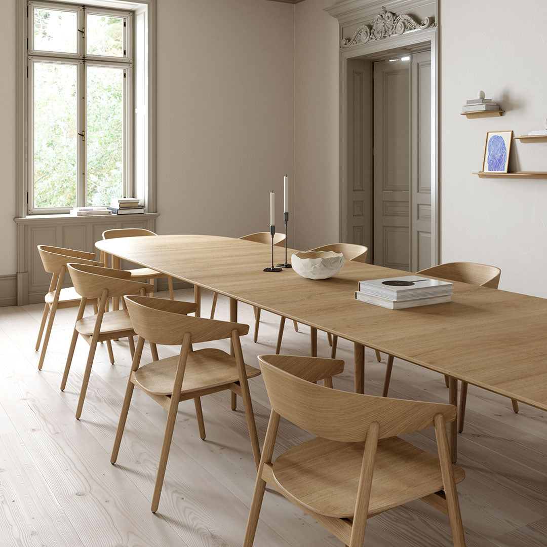 BY Kato AC2 Side Chair - Modern Wooden Dining Chair with Comfortable Cushion - Perfect for Kitchen, Dining Room, and Office Use
