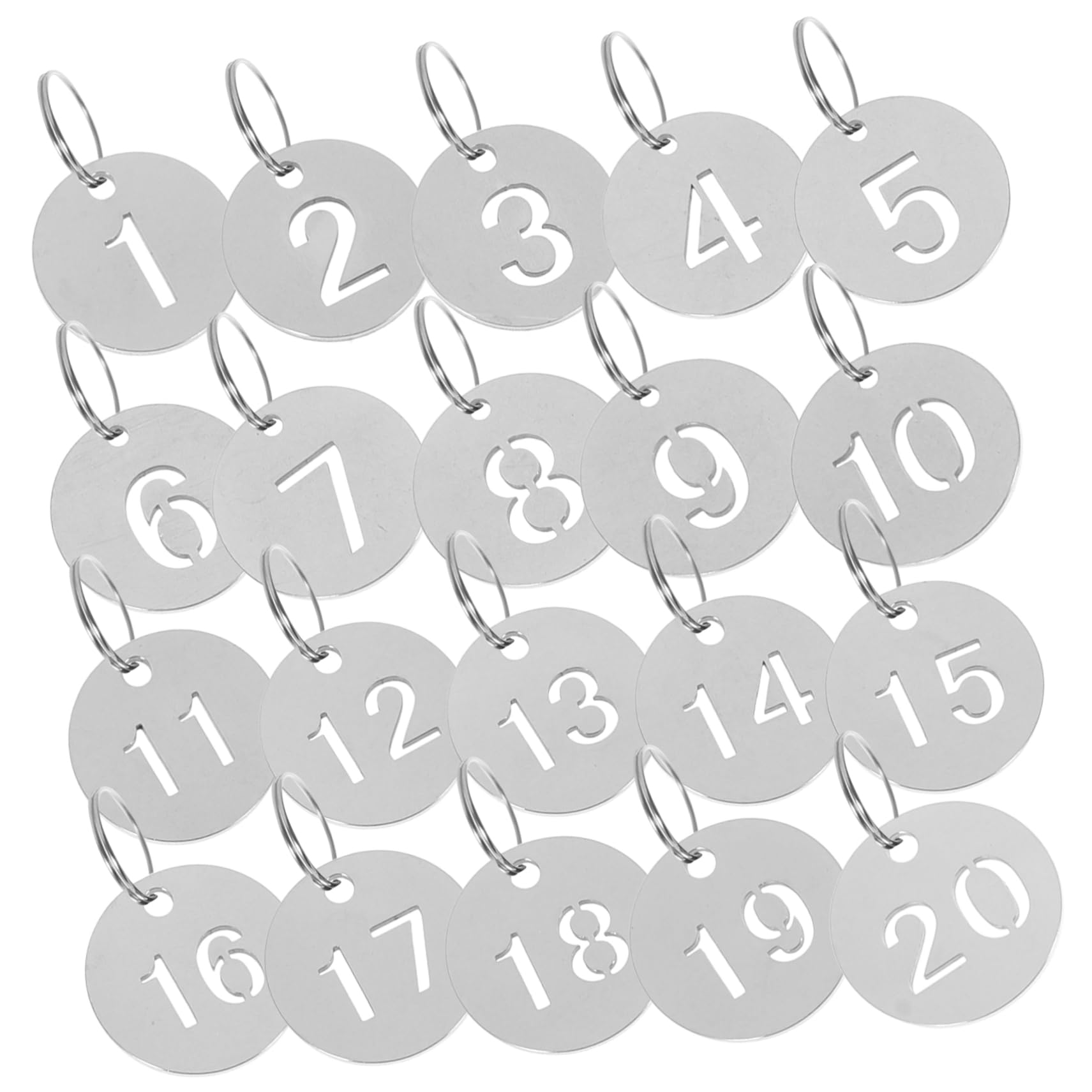 WATIIFUFU 100 Pack Stainless Steel License Plate Frames - Trendy Number Plates with Hanging Chains - Perfect for Car Decoration, DIY Projects & Party Favors (Silver)
