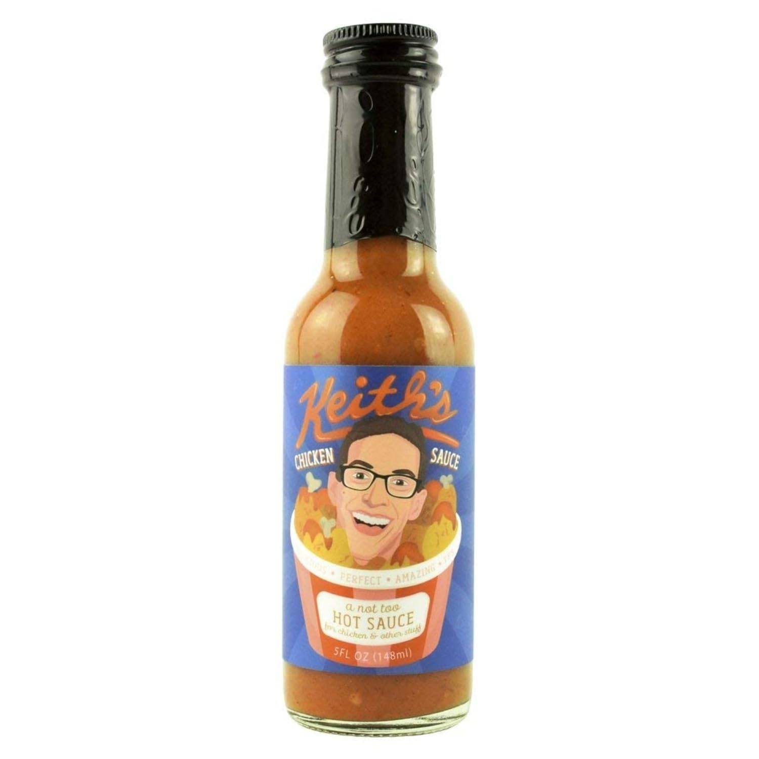 Heatonist Keith's Chicken Sauce - Natural Hot Sauce with Serrano Peppers, Ranch & Vermont Maple Syrup, 5 fl oz (1-Pack) | Perfect for Wings, Burgers & Grilled Meats